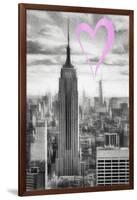 Luv Collection - New York City - Manhattan Skyscrapers-Philippe Hugonnard-Framed Art Print