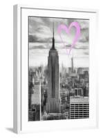 Luv Collection - New York City - Manhattan Skyscrapers-Philippe Hugonnard-Framed Art Print