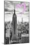 Luv Collection - New York City - Manhattan Skyscrapers-Philippe Hugonnard-Mounted Premium Giclee Print