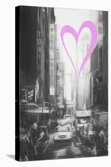 Luv Collection - New York City - Manhattan Street-Philippe Hugonnard-Stretched Canvas