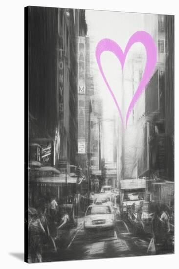 Luv Collection - New York City - Manhattan Street-Philippe Hugonnard-Stretched Canvas