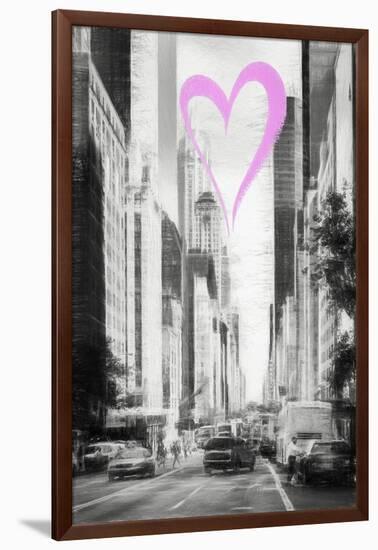 Luv Collection - New York City - Manhattan Traffic-Philippe Hugonnard-Framed Art Print