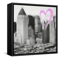 Luv Collection - New York City - Manhattan View II-Philippe Hugonnard-Framed Stretched Canvas