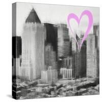 Luv Collection - New York City - Manhattan View II-Philippe Hugonnard-Stretched Canvas