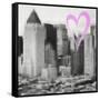 Luv Collection - New York City - Manhattan View II-Philippe Hugonnard-Framed Stretched Canvas