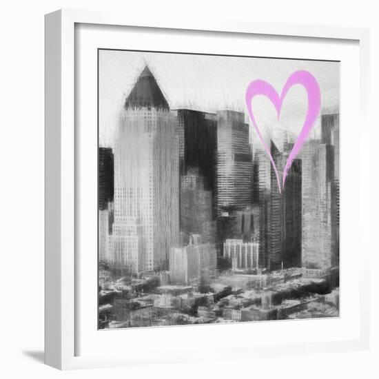 Luv Collection - New York City - Manhattan View II-Philippe Hugonnard-Framed Art Print