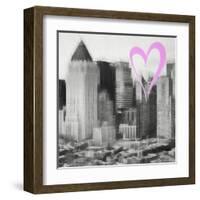 Luv Collection - New York City - Manhattan View II-Philippe Hugonnard-Framed Art Print