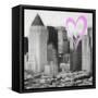 Luv Collection - New York City - Manhattan View II-Philippe Hugonnard-Framed Stretched Canvas