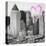 Luv Collection - New York City - Manhattan View II-Philippe Hugonnard-Stretched Canvas