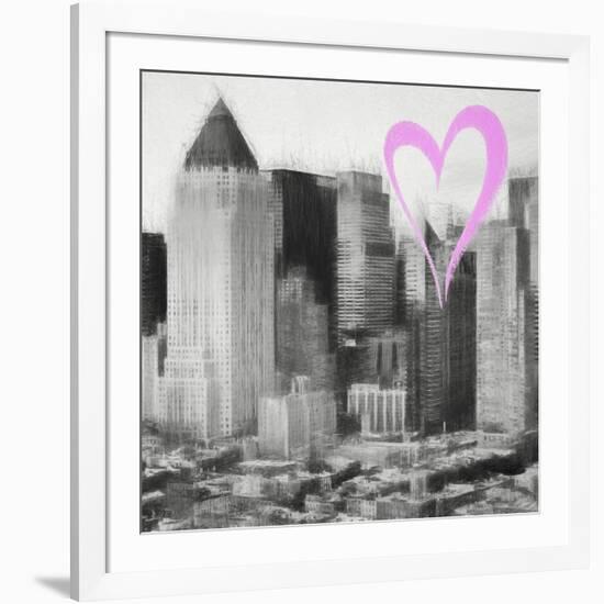 Luv Collection - New York City - Manhattan View II-Philippe Hugonnard-Framed Art Print