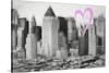 Luv Collection - New York City - Manhattan View-Philippe Hugonnard-Stretched Canvas