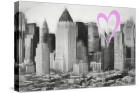 Luv Collection - New York City - Manhattan View-Philippe Hugonnard-Stretched Canvas