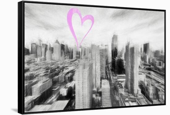 Luv Collection - New York City - Manhattan-Philippe Hugonnard-Framed Stretched Canvas