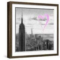 Luv Collection - New York City - NY Skyline II-Philippe Hugonnard-Framed Art Print