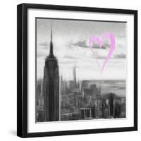 Luv Collection - New York City - NY Skyline II-Philippe Hugonnard-Framed Art Print