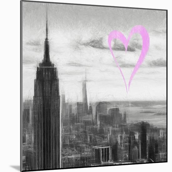 Luv Collection - New York City - NY Skyline II-Philippe Hugonnard-Mounted Art Print