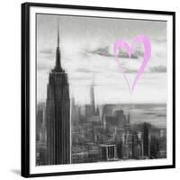 Luv Collection - New York City - NY Skyline II-Philippe Hugonnard-Framed Premium Giclee Print