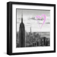 Luv Collection - New York City - NY Skyline II-Philippe Hugonnard-Framed Art Print