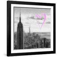 Luv Collection - New York City - NY Skyline II-Philippe Hugonnard-Framed Art Print