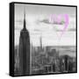 Luv Collection - New York City - NY Skyline II-Philippe Hugonnard-Framed Stretched Canvas