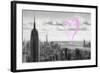 Luv Collection - New York City - NY Skyline-Philippe Hugonnard-Framed Art Print