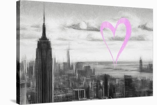 Luv Collection - New York City - NY Skyline-Philippe Hugonnard-Stretched Canvas