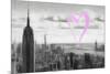 Luv Collection - New York City - NY Skyline-Philippe Hugonnard-Mounted Premium Giclee Print