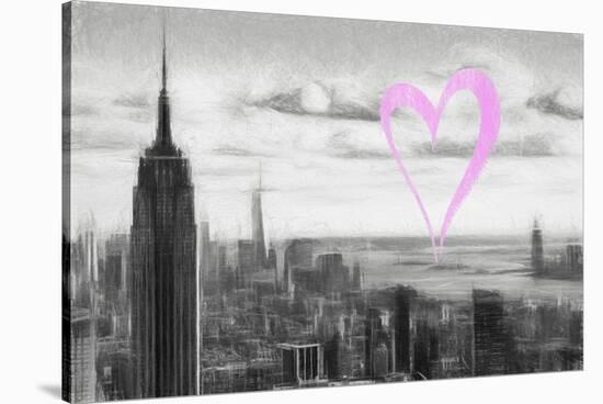 Luv Collection - New York City - NY Skyline-Philippe Hugonnard-Stretched Canvas