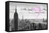 Luv Collection - New York City - NY Skyline-Philippe Hugonnard-Framed Stretched Canvas