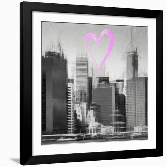 Luv Collection - New York City - Skyscrapers II-Philippe Hugonnard-Framed Art Print