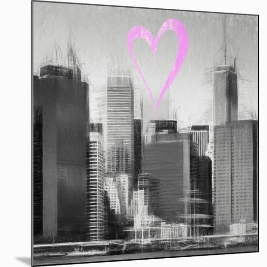 Luv Collection - New York City - Skyscrapers II-Philippe Hugonnard-Mounted Art Print