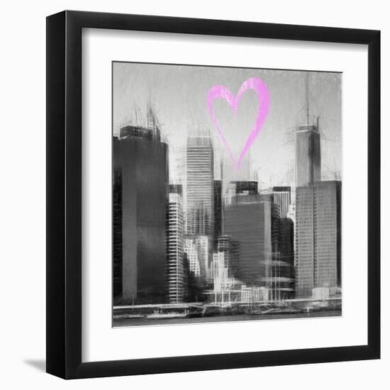 Luv Collection - New York City - Skyscrapers II-Philippe Hugonnard-Framed Art Print