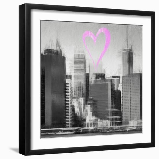 Luv Collection - New York City - Skyscrapers II-Philippe Hugonnard-Framed Art Print