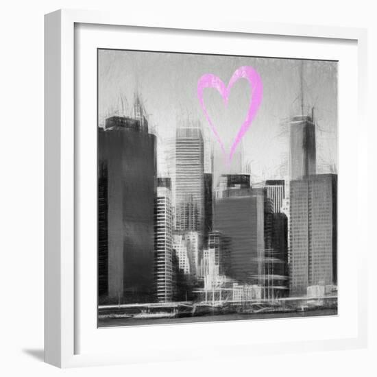 Luv Collection - New York City - Skyscrapers II-Philippe Hugonnard-Framed Art Print