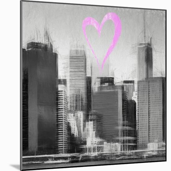 Luv Collection - New York City - Skyscrapers II-Philippe Hugonnard-Mounted Art Print