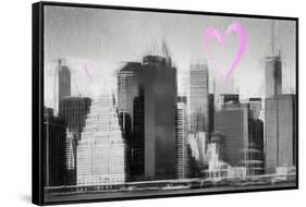 Luv Collection - New York City - Skyscrapers-Philippe Hugonnard-Framed Stretched Canvas