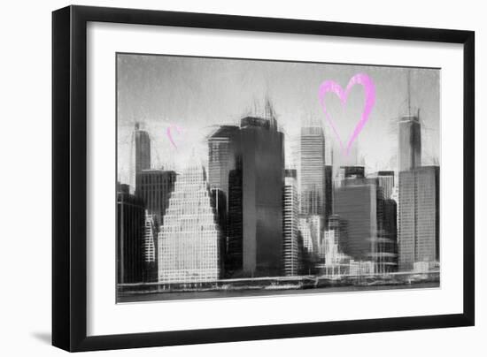 Luv Collection - New York City - Skyscrapers-Philippe Hugonnard-Framed Art Print