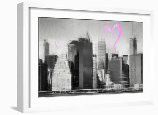 Luv Collection - New York City - Skyscrapers-Philippe Hugonnard-Framed Art Print