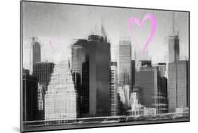 Luv Collection - New York City - Skyscrapers-Philippe Hugonnard-Mounted Art Print