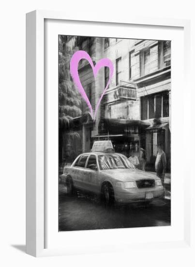 Luv Collection - New York City - Taxi Cabs-Philippe Hugonnard-Framed Art Print