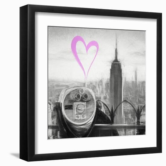 Luv Collection - New York City - Telescope II-Philippe Hugonnard-Framed Art Print