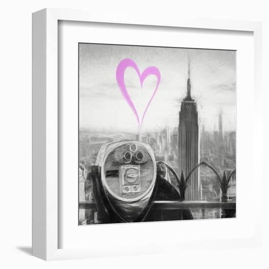 Luv Collection - New York City - Telescope II-Philippe Hugonnard-Framed Art Print