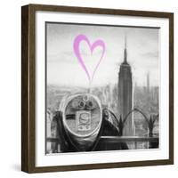 Luv Collection - New York City - Telescope II-Philippe Hugonnard-Framed Art Print