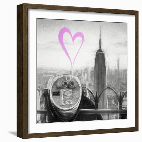 Luv Collection - New York City - Telescope II-Philippe Hugonnard-Framed Art Print