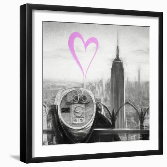 Luv Collection - New York City - Telescope II-Philippe Hugonnard-Framed Art Print