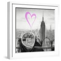 Luv Collection - New York City - Telescope II-Philippe Hugonnard-Framed Art Print