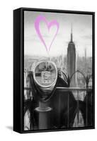 Luv Collection - New York City - Telescope-Philippe Hugonnard-Framed Stretched Canvas