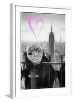 Luv Collection - New York City - Telescope-Philippe Hugonnard-Framed Art Print