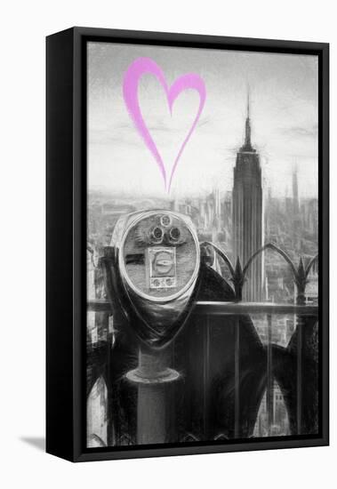 Luv Collection - New York City - Telescope-Philippe Hugonnard-Framed Stretched Canvas