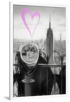 Luv Collection - New York City - Telescope-Philippe Hugonnard-Framed Art Print